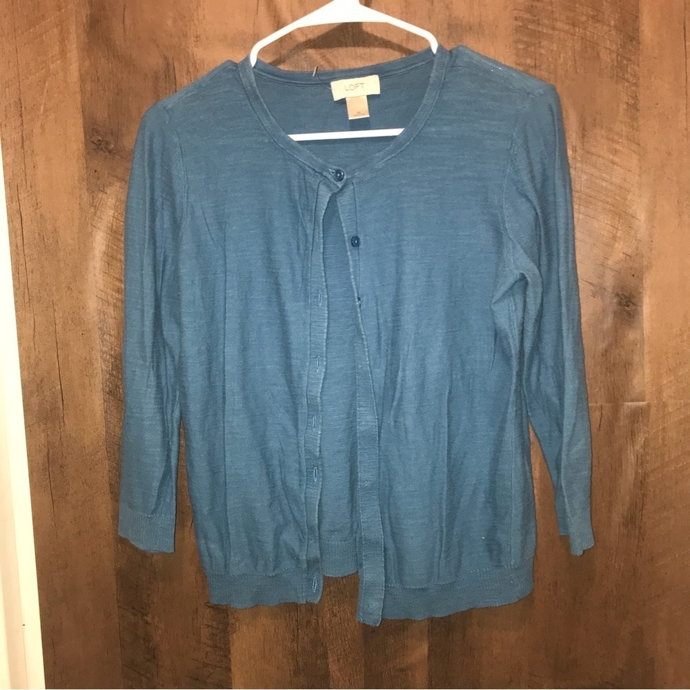 𝅺loft factory button down sweater